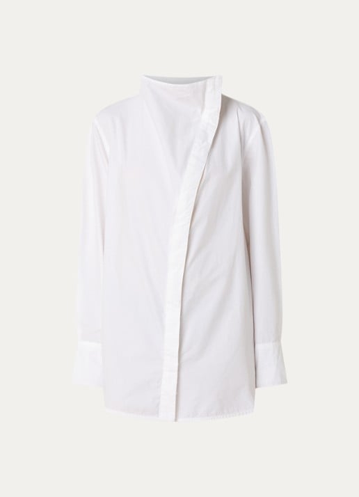 Day Birger et Mikkelsen Daylois blouse met asymmetrische zoom - voorkant wit