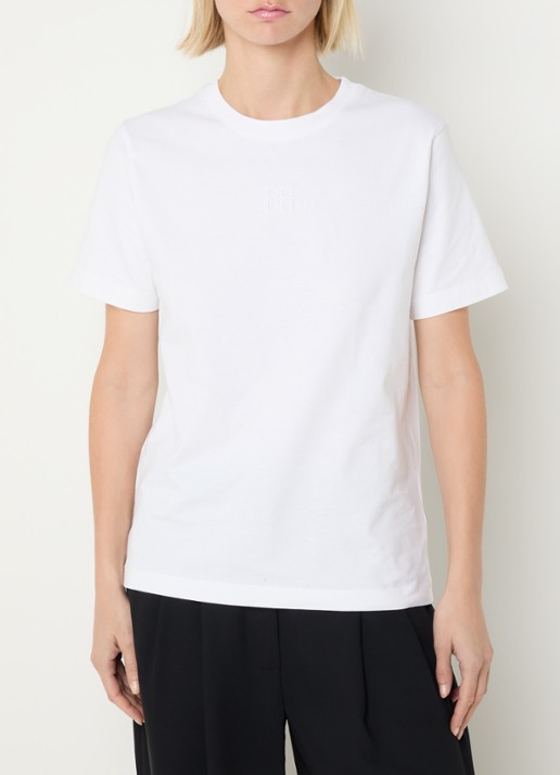 Day Birger et Mikkelsen Parry T-shirt met ronde hals - detail wit