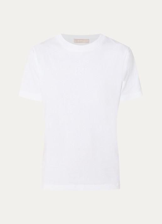 Day Birger et Mikkelsen Parry T-shirt met ronde hals - voorkant 2 wit
