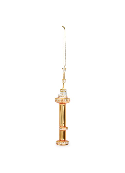 De Ballen Uit Euromast kersthanger 17 cm - voorkant goud