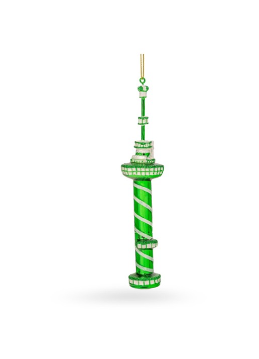 De Ballen Uit Euromast kersthanger 17 cm - voorkant 2 groen