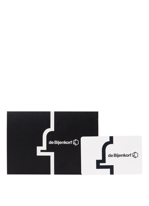 de Bijenkorf Digitale cadeaucard binnen 30 minuten via e-mail, beschikbaar in €5 t/m €100. Print hem uit en vouw zelf de bijpassende cadeauverpakking! - voorkant wit