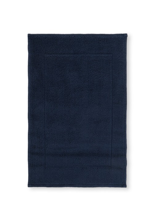 de Bijenkorf Home Badmat van  katoen - voorkant donkerblauw
