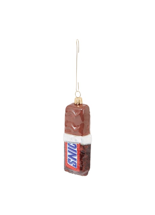 de Bijenkorf Home Chocoladereep kersthanger 9,5 cm - voorkant 2 bruin