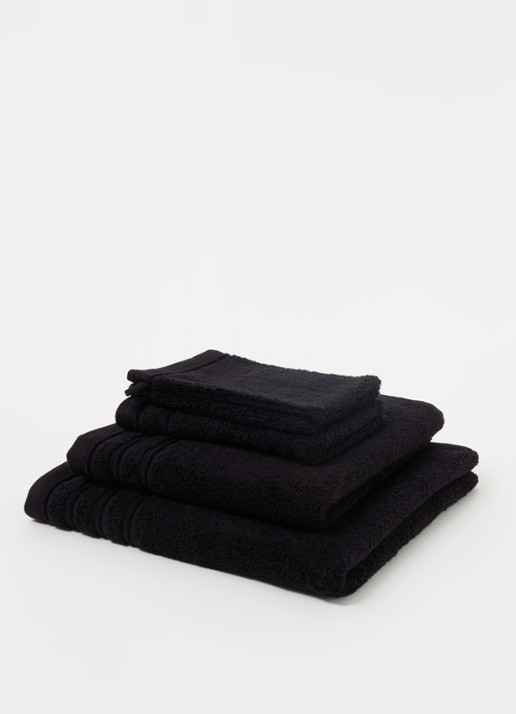 de Bijenkorf Home Evolution badhanddoek - 580 gr/m2 - 60 x 110 cm - detail 3 zwart