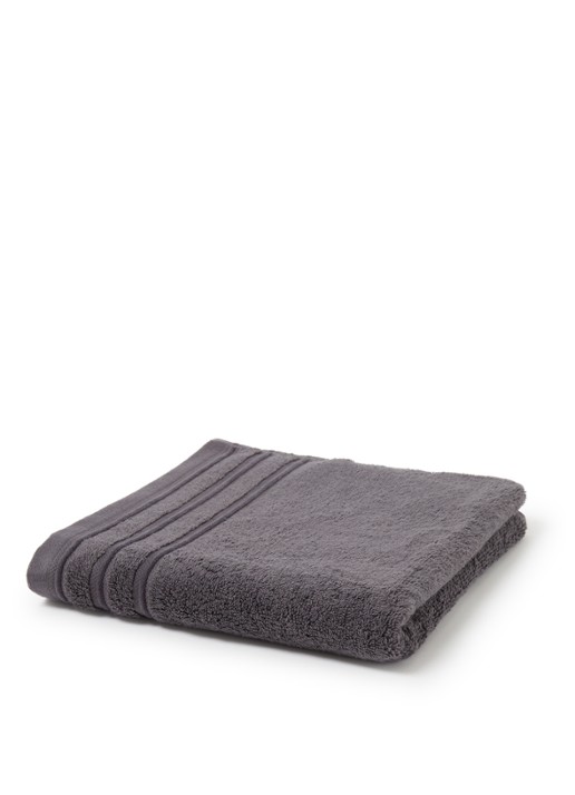 de Bijenkorf Home Evolution badhanddoek - 580 gr/m2 - 60 x 110 cm - voorkant 3 antraciet