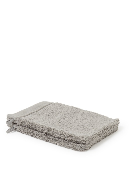 de Bijenkorf Home Evolution washand- 580 gr/m2 - 16 x 21 cm set van 2 - voorkant lichtgroen