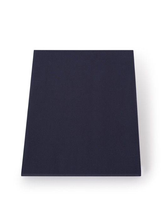 de Bijenkorf Home  hoeslaken van katoen perkal 200TC, hoekhoogte 30 cm - voorkant 3 donkerblauw