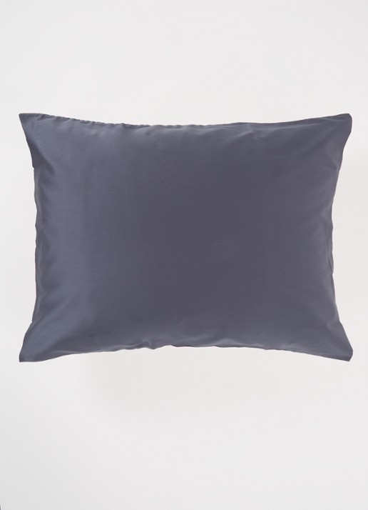 de Bijenkorf Home Kussensloop van  katoensatijn 300TC in 2-pack - detail 2 indigo