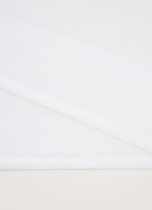 de Bijenkorf Home  Softness badlaken - 600 gr/m2 - 70 x 140 cm - detail wit