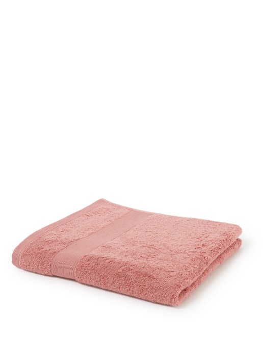 de Bijenkorf Home  Softness badlaken - 600 gr/m2 - 70 x 140 cm - voorkant 3 roze