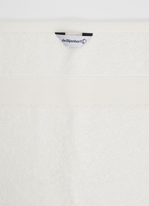 de Bijenkorf Home Softness badlaken - 600gr/m2 - 70 x 140 cm  - detail 2 wit