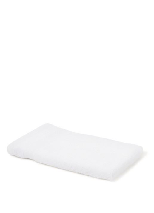 de Bijenkorf Home  Softness gastendoek - 600 gr/m2 - 30 x 50 cm - voorkant 2 wit