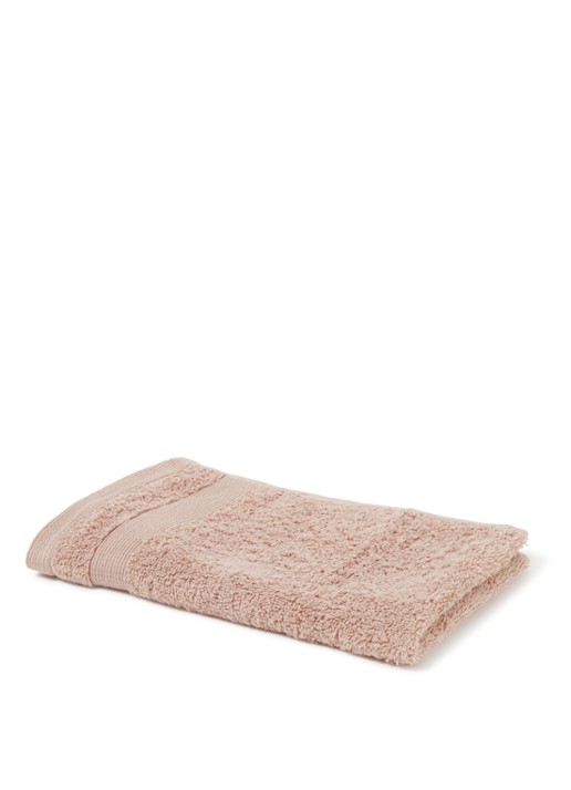 de Bijenkorf Home  Softness gastendoek - 600 gr/m2 - 30 x 50 cm - voorkant 3 taupe