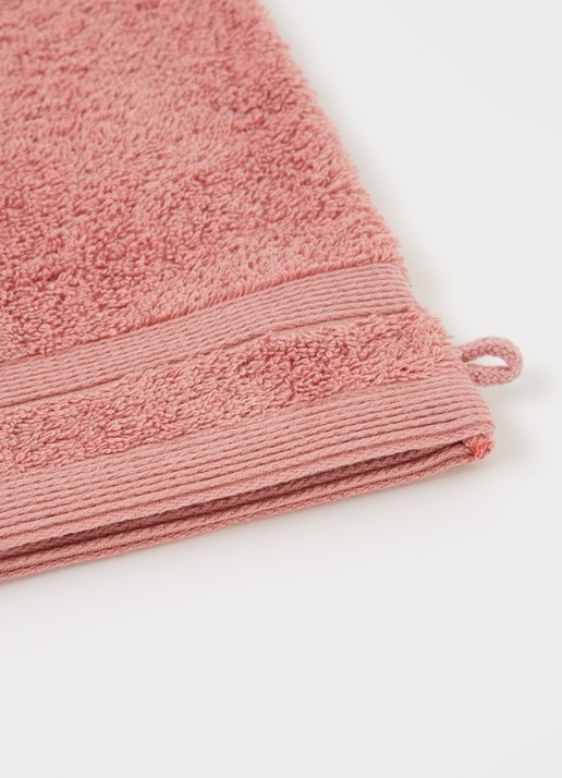 de Bijenkorf Home  Softness washand - 600 gr/m2 - 16 x 21 cm set van 2 - detail 2 roze