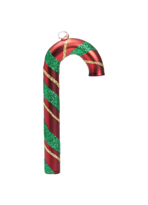de Bijenkorf Home Zuurstok kersthanger 12,5 cm - voorkant rood