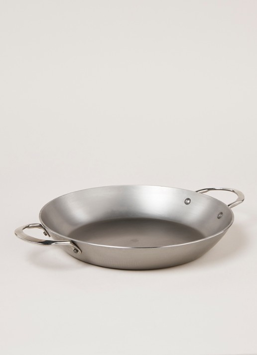 De Buyer Mineral B paellapan Ø32 cm  - voorkant 2 zilver