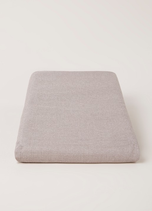 De Witte Lietaer Gibson tafelkleed 220 x 145 cm - voorkant 2 taupe
