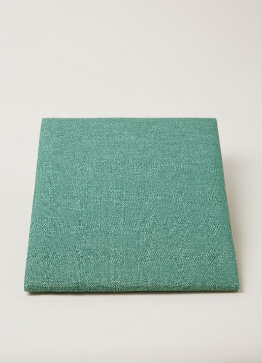 De Witte Lietaer Gibson tafelkleed rond 210 cm - voorkant 2 zeegroen