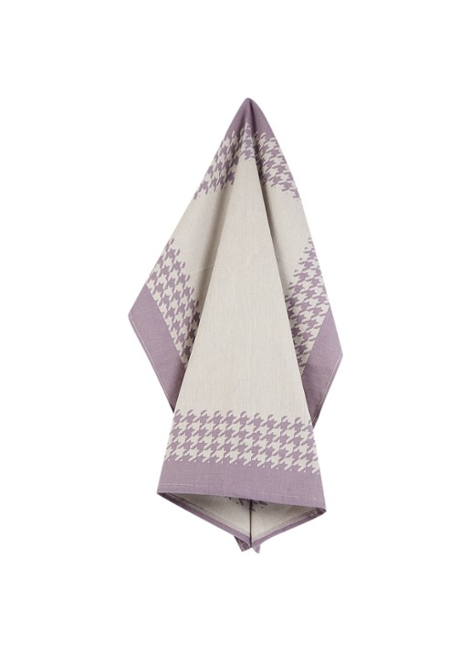 De Witte Lietaer Pied De Poule theedoek van katoen 66 x 66 cm