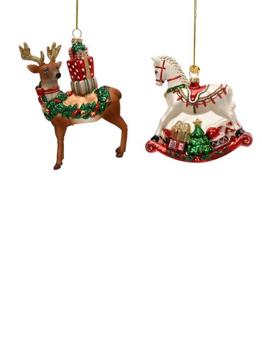 Decoris Dieren kersthanger 15 cm