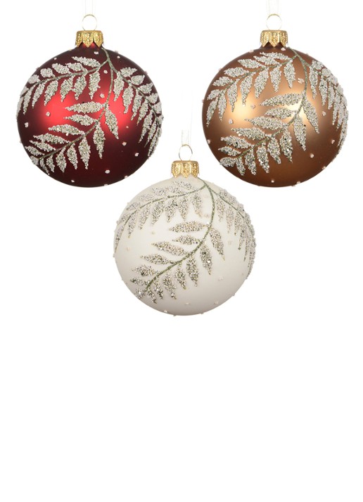 Decoris Kerstbal 8 cm set van 3