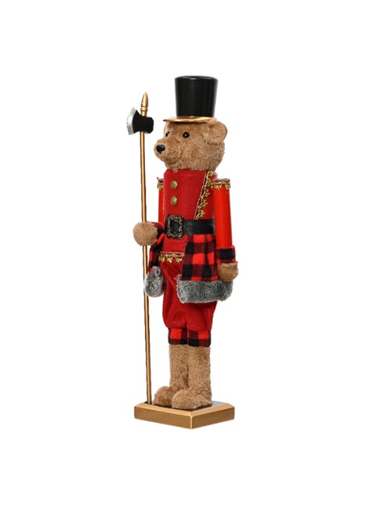 Decoris Notenkraker ornament 58 cm - voorkant rood