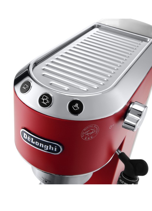 DeLonghi Dedica espressomachine EC685.R - detail 3 steenrood