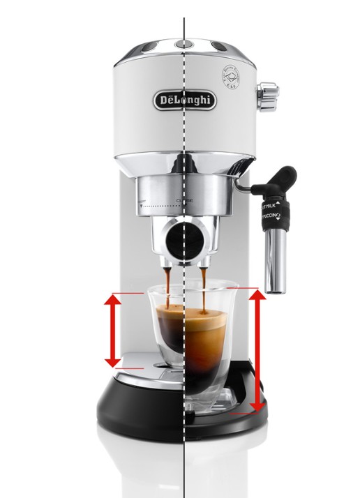 DeLonghi Dedica espressomachine EC685.W - detail 4 wit