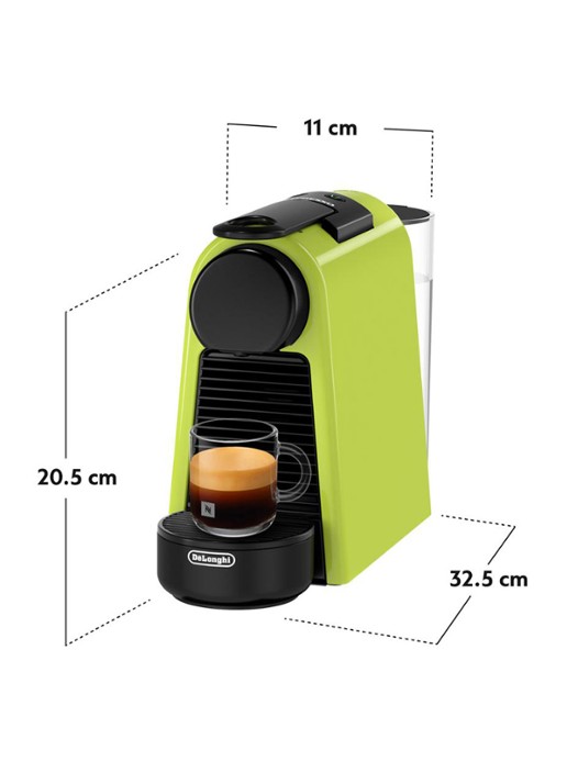 DeLonghi Essenza Mini Nespresso koffiecupmachine - EN85.L - achterkant lime