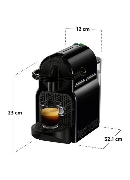 DeLonghi Inissia Nespresso Koffiecupmachine EN80.B - achterkant 6 zwart
