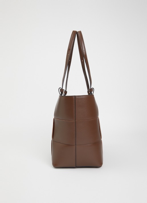 DeMellier The Florence shopper van leer - detail 3 bruin