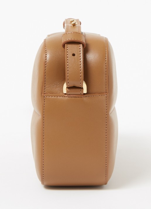 DeMellier The Marrakesh crossbodytas van leer - detail 2 cognac