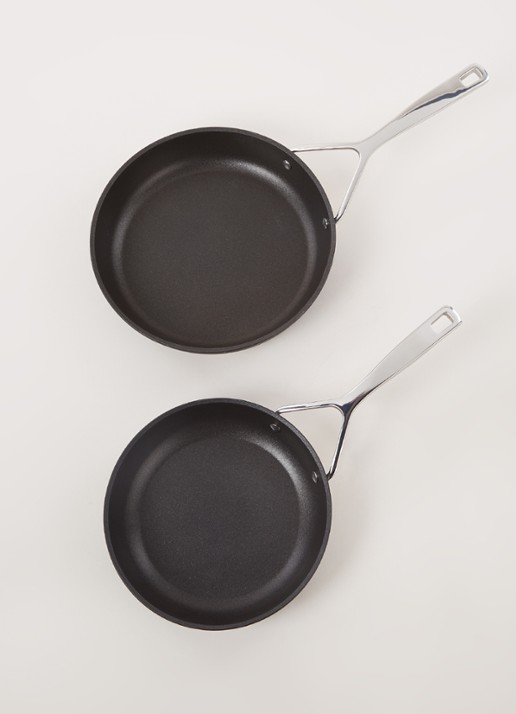 Demeyere Alu Pro 5 koekenpan set van 2 - voorkant 2 zwart