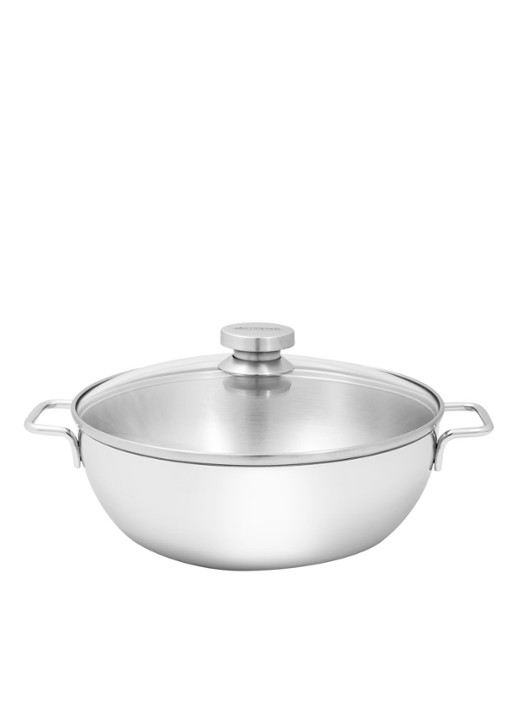 Demeyere Apollo 7 braadpan Ø28 cm - detail zilver