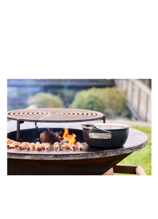 Demeyere Black 5 conische sauteuse met deksel Ø20 cm  - detail 2 zwart