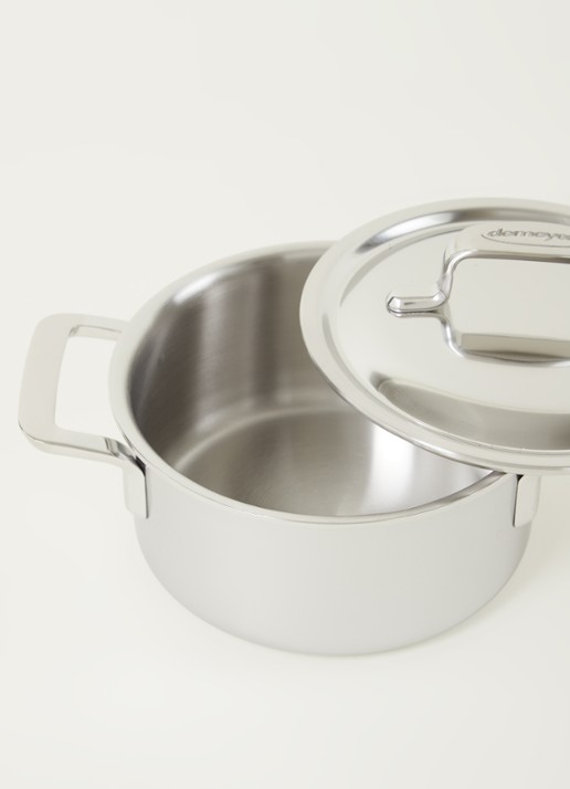 Demeyere Intense 5 kookpan Ø16 cm - detail zilver