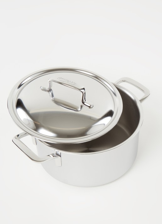 Demeyere Intense 5 kookpan Ø22 cm - detail zilver
