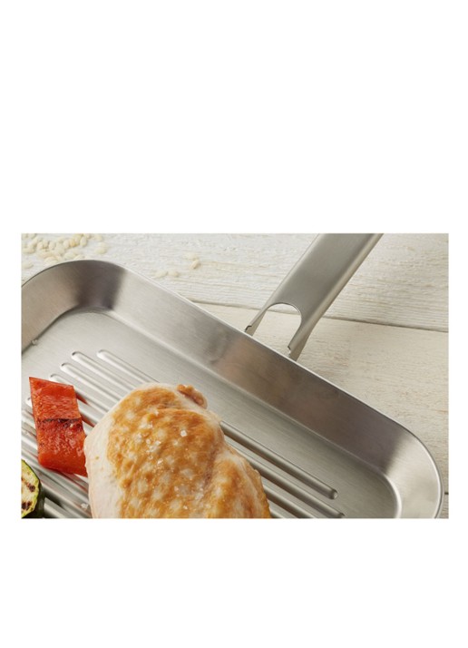 Demeyere Resto 3 grillpan 24 x 24 cm - detail 3 zilver