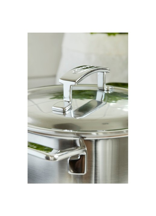Demeyere Silver kookpan Ø16 cm - voorkant 3 roestvrijstaal