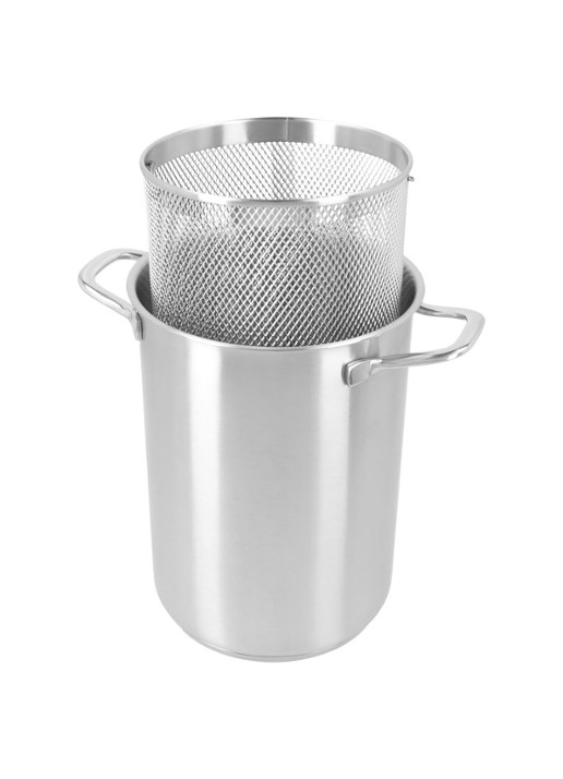 Demeyere Specialties 3 Aspergekoker 16 cm - voorkant 5 zilver