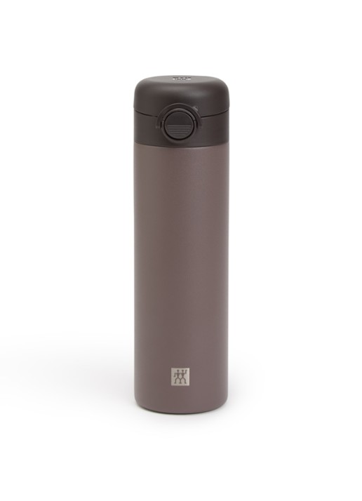Demeyere Thermo Plus One Touch thermosfles 50 cl - voorkant bruin