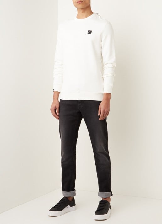 Denham Bolt skinny jeans met gekleurde wassing - voorkant 5 zwart