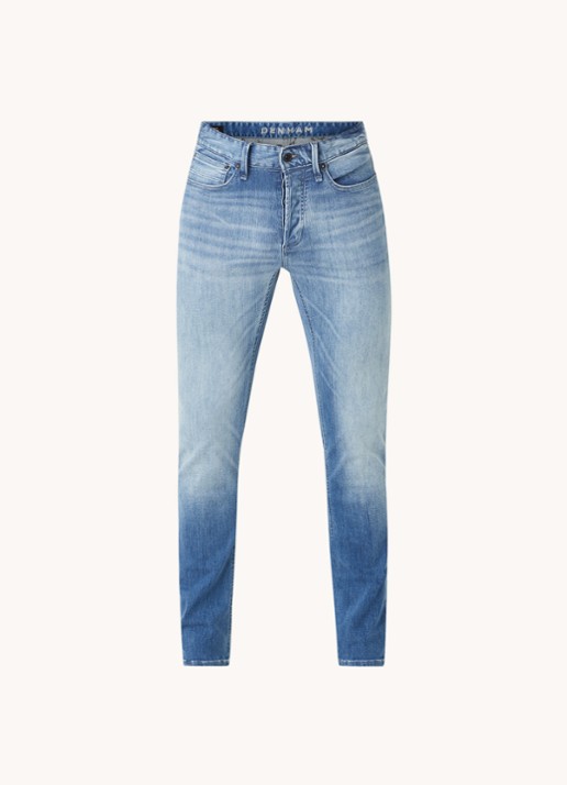Denham Bolt skinny jeans met medium wassing - voorkant 4 indigo
