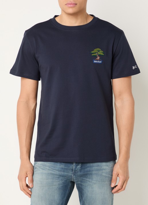 Denham Bonsai T-shirt met logoborduring