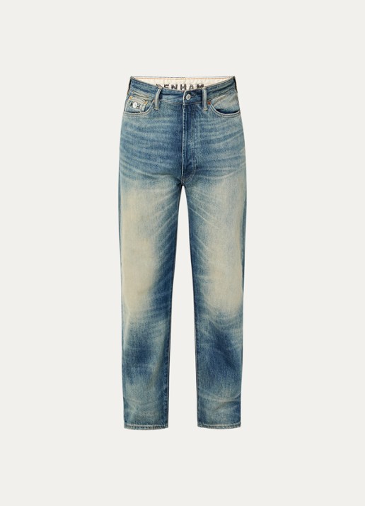 Denham Eastwider Henry straight leg jeans met lichte wassing