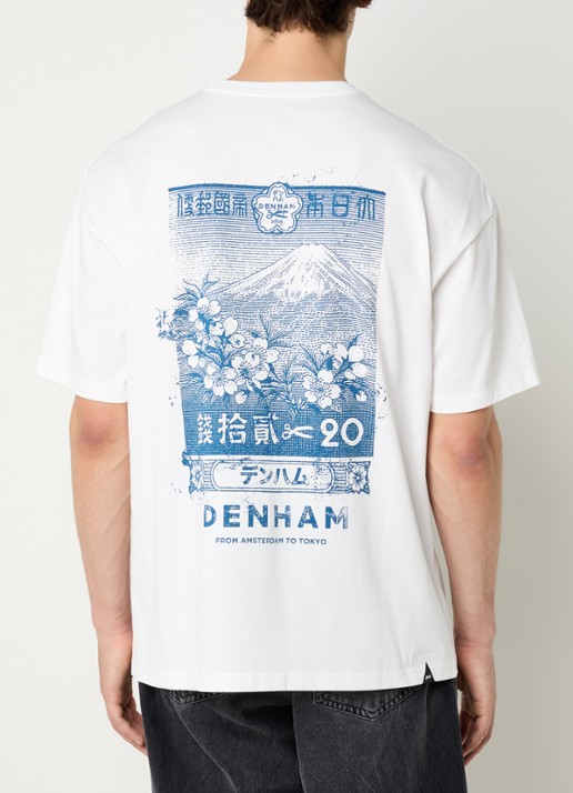 Denham Himari T-shirt met logo- en backprint