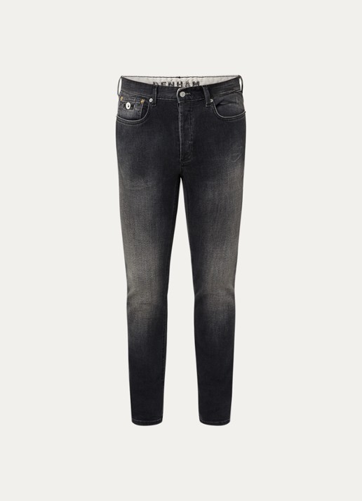 Denham Razor Duke slim fit jeans met gekleurde wassing - voorkant 2 zwart