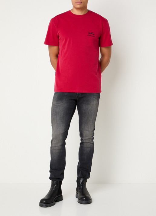 Denham Razor Duke slim fit jeans met gekleurde wassing - voorkant 3 zwart
