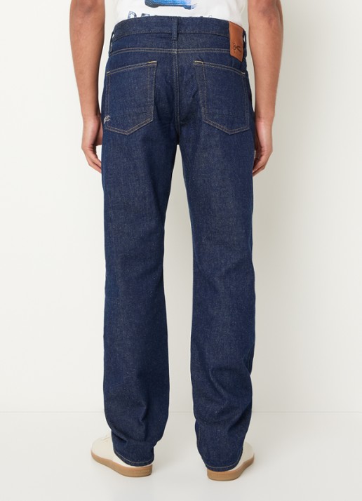 Denham Ridge straight fit jeans met donkere wassing - achterkant 9 indigo